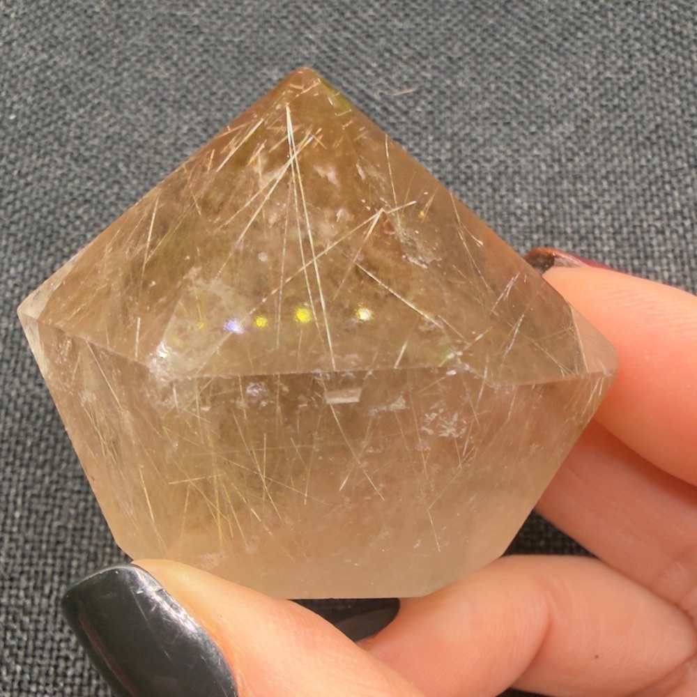 Smoky Rutilated Quartz Cupcake - Picture 7 of 7